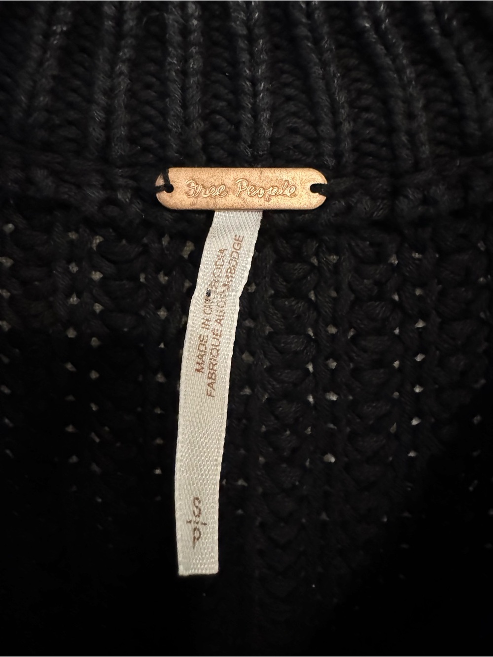 Free People Frankie Cable Knit Cotton Sweater Chunky Crewneck Size Small - Picture 7 of 10